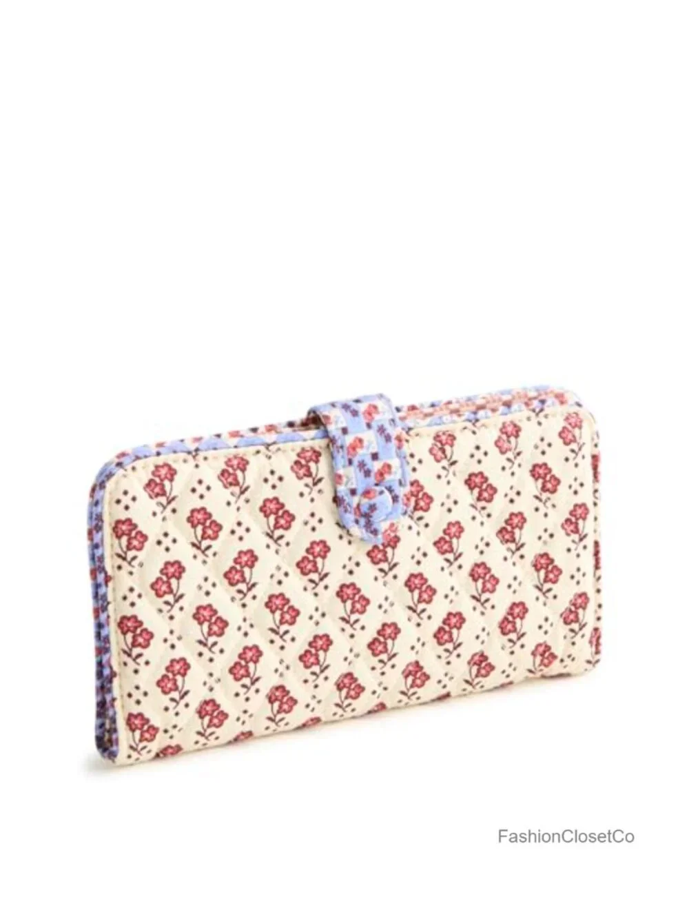 Premium Cotton Tab Wallet with 15 Card Slots and Zip Pocket